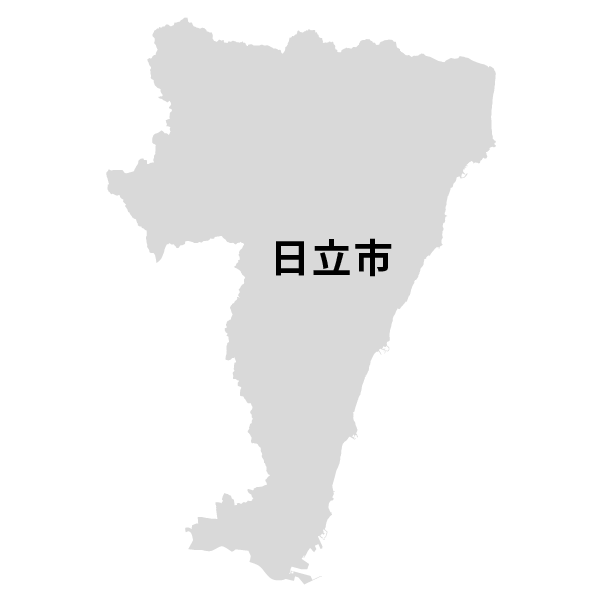 茨城県日立市の地図