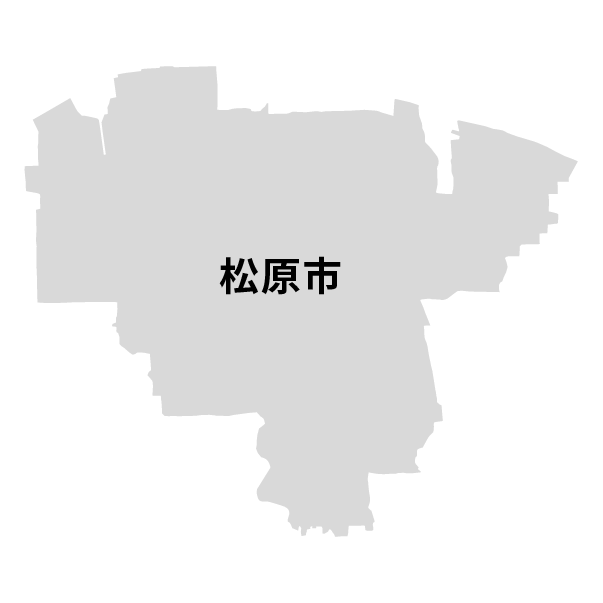 大阪府松原市の地図