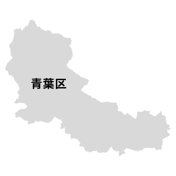 宮城県仙台市青葉区の地図
