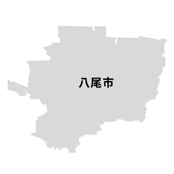 大阪府八尾市の地図