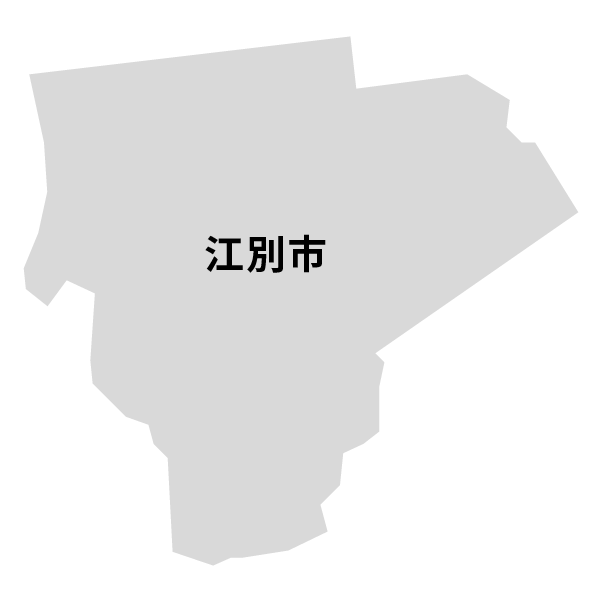 北海道江別市の地図