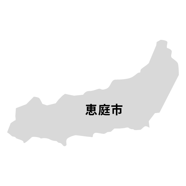 北海道恵庭市の地図