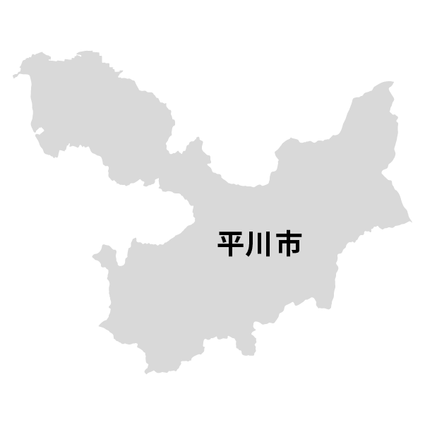 青森県平川市の地図