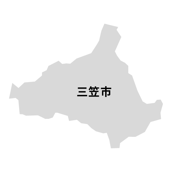 北海道三笠市の地図