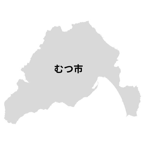 青森県むつ市の地図