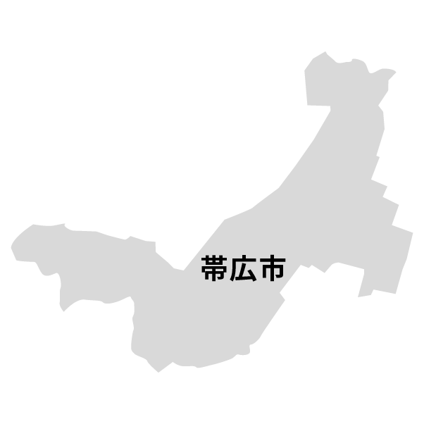 北海道帯広市の地図