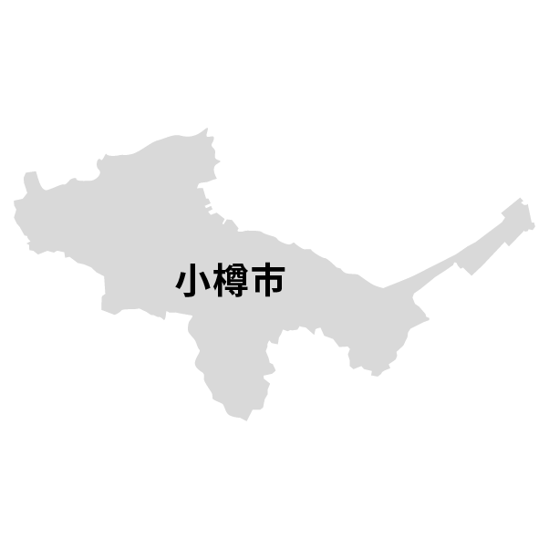 北海道小樽市の地図
