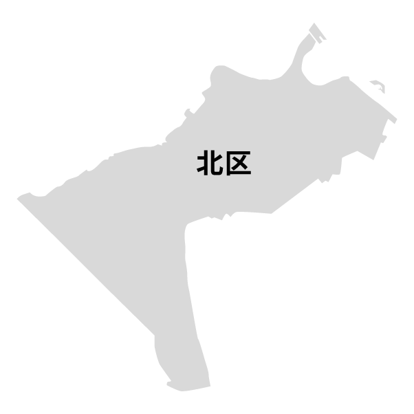 北海道札幌市北区の地図