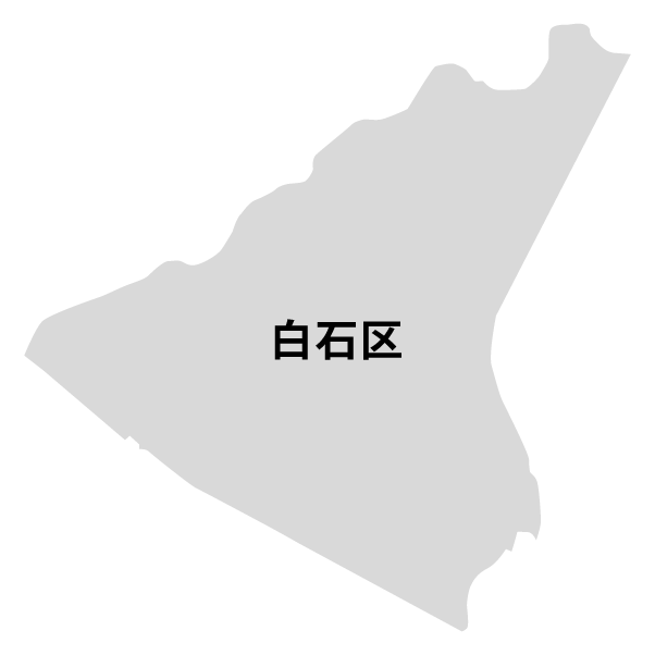 北海道札幌市白石区の地図