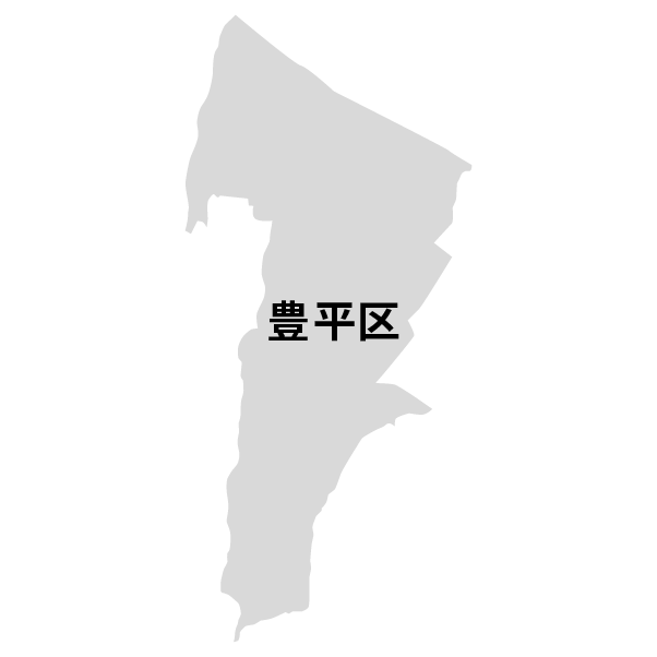 北海道札幌市豊平区の地図
