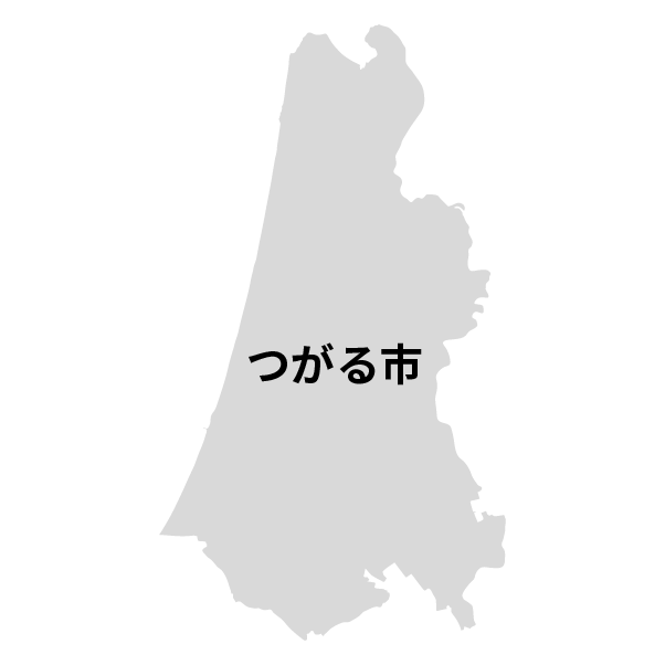 青森県つがる市の地図