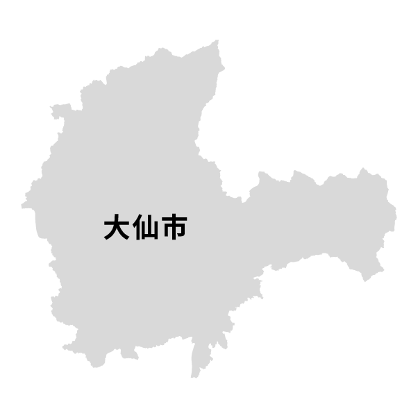 秋田県大仙市の地図