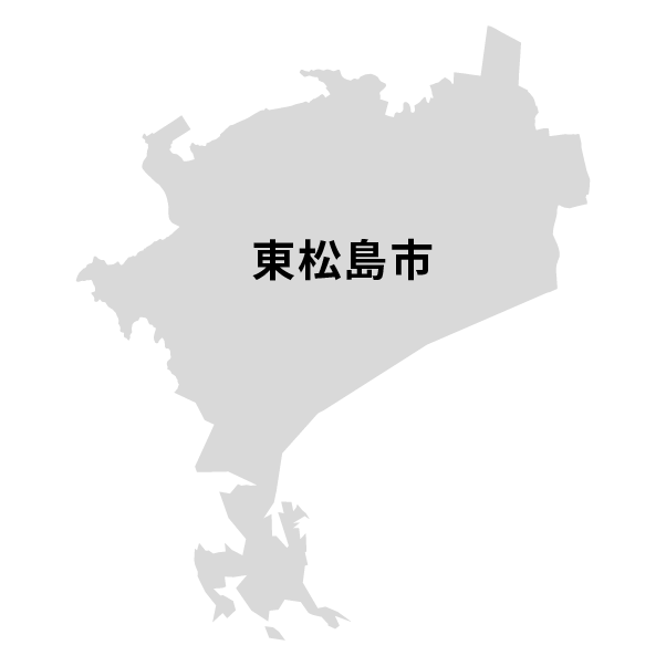 宮城県東松島市の地図