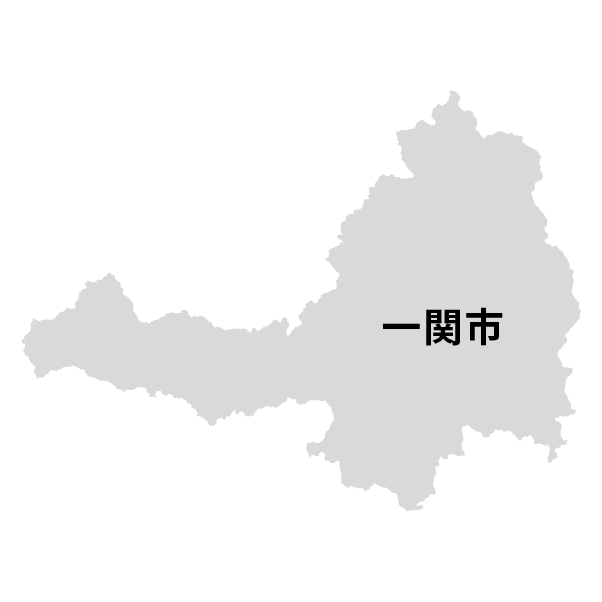 岩手県一関市の地図