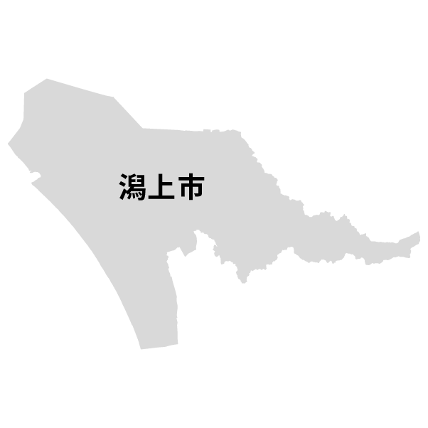 秋田県潟上市の地図