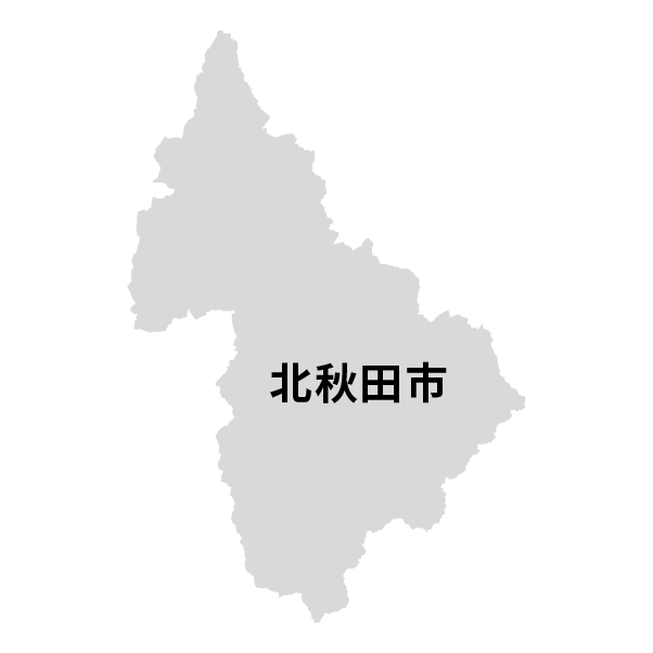 秋田県北秋田市の地図
