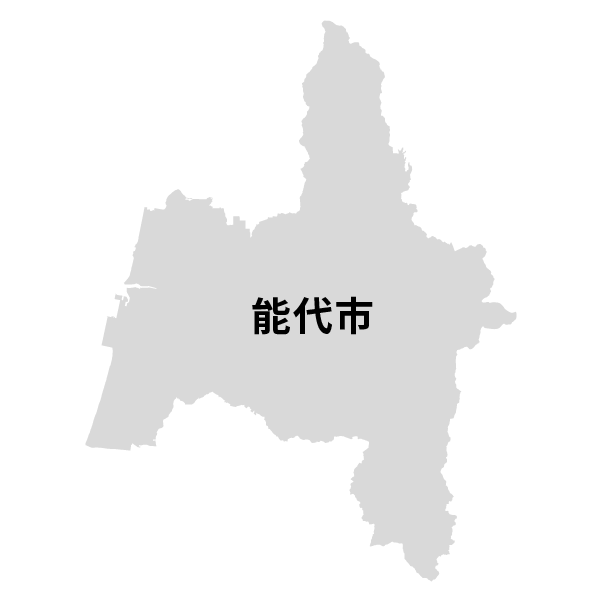 秋田県能代市の地図