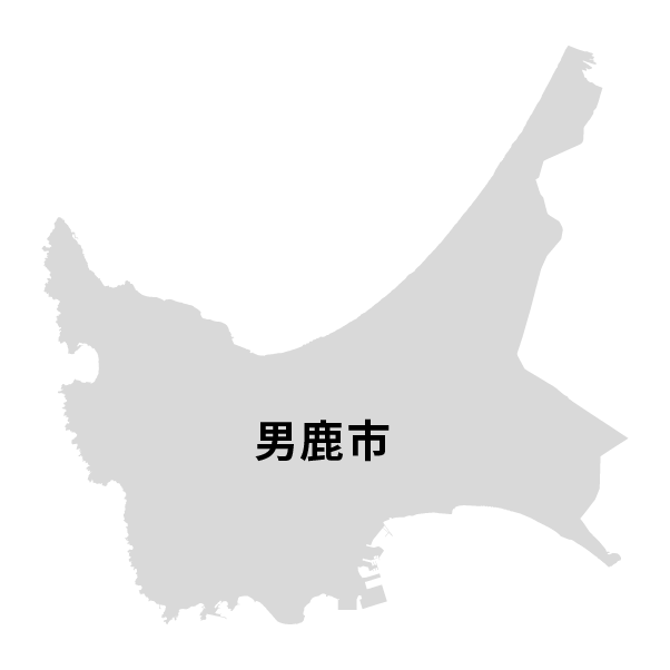 秋田県男鹿市の地図