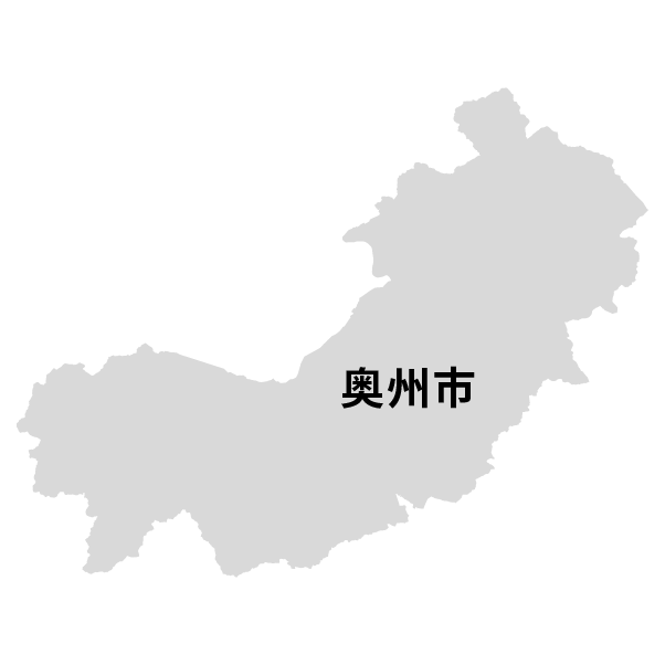 岩手県奥州市の地図
