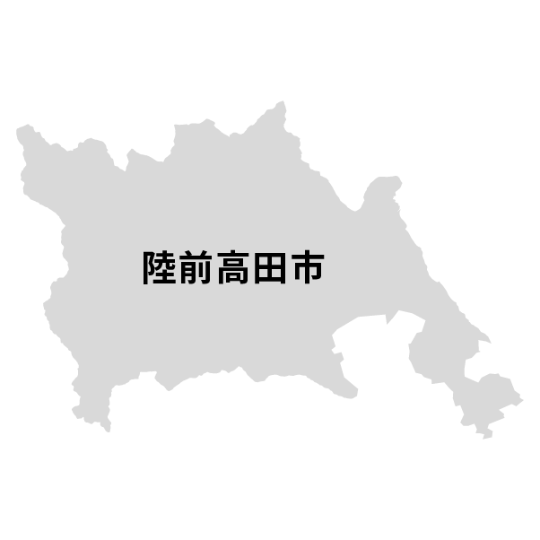 岩手県陸前高田市の地図