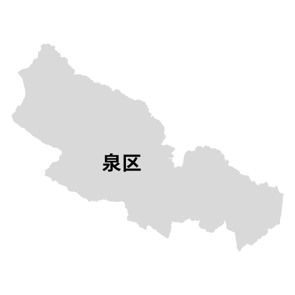 宮城県仙台市泉区の地図