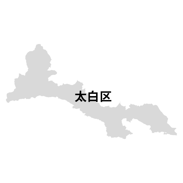 宮城県仙台市太白区の地図