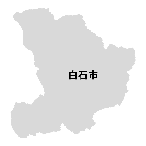 宮城県白石市の地図