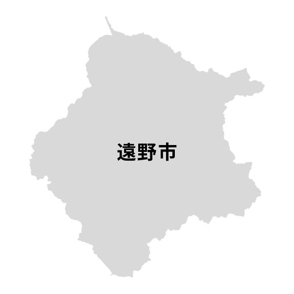 岩手県遠野市の地図