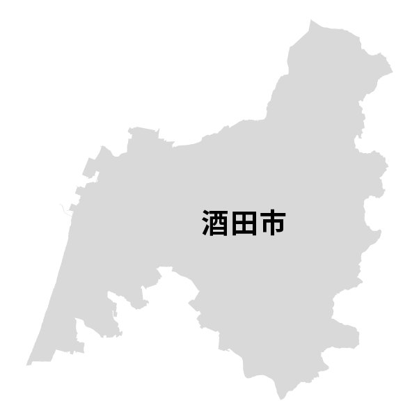 山形県酒田市の地図