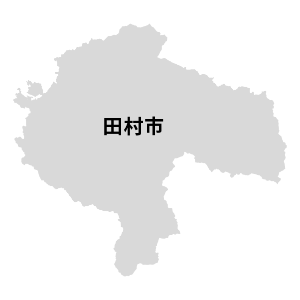 福島県田村市の地図