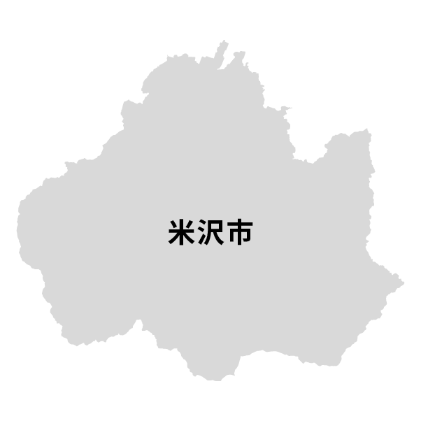 山形県米沢市の地図