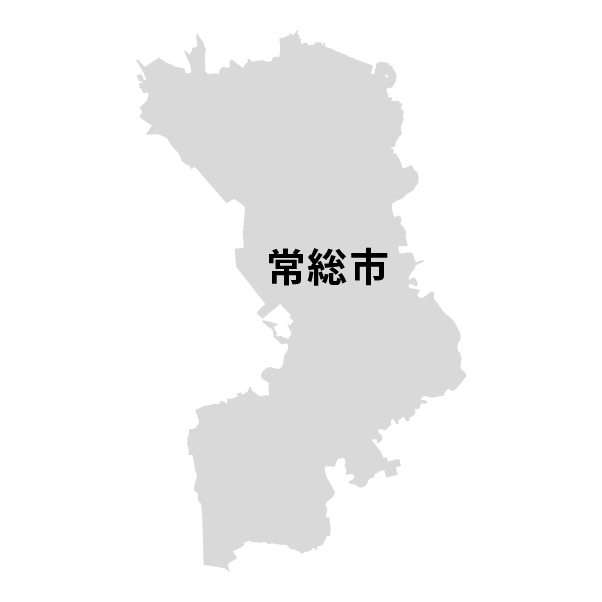 茨城県常総市の地図