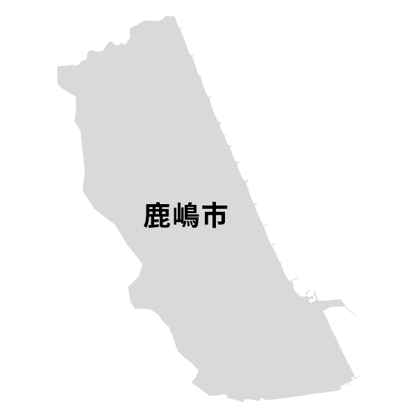 茨城県鹿嶋市の地図